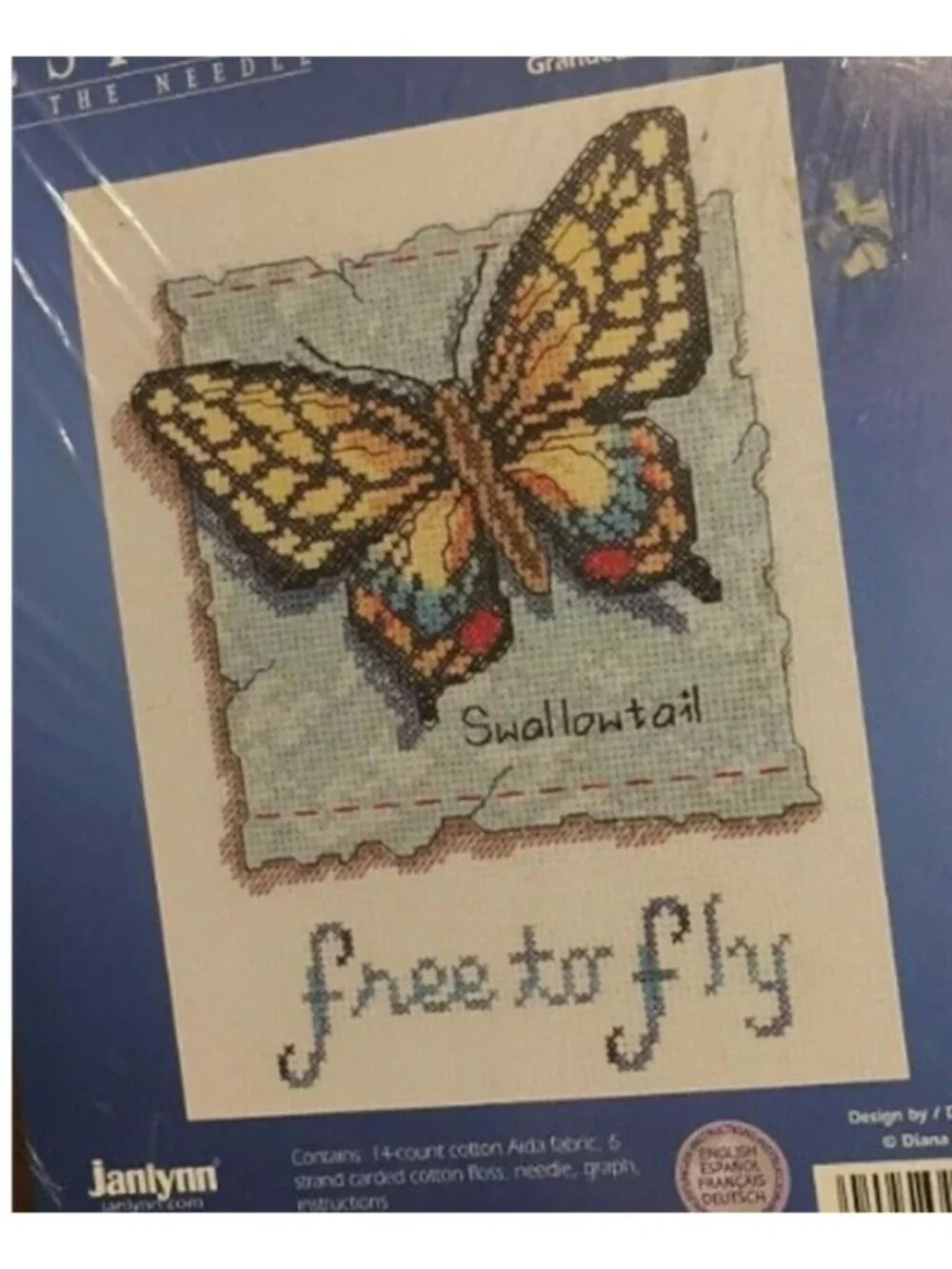 Cross Stitch Kit Janlynn Needlecraft Designs For The Needle Free to Fly Counted